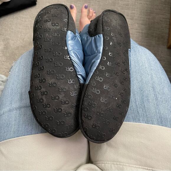 OR Outdoor Research Blue Puffer Booties Small - Picture 6 of 9